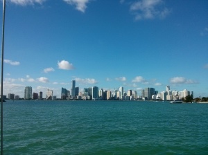4b View of Miami from cockpit