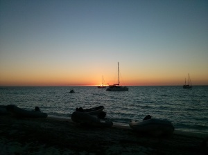 4c sunset Hog Cay Yacht Club