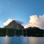 E moored in Bora Bora
